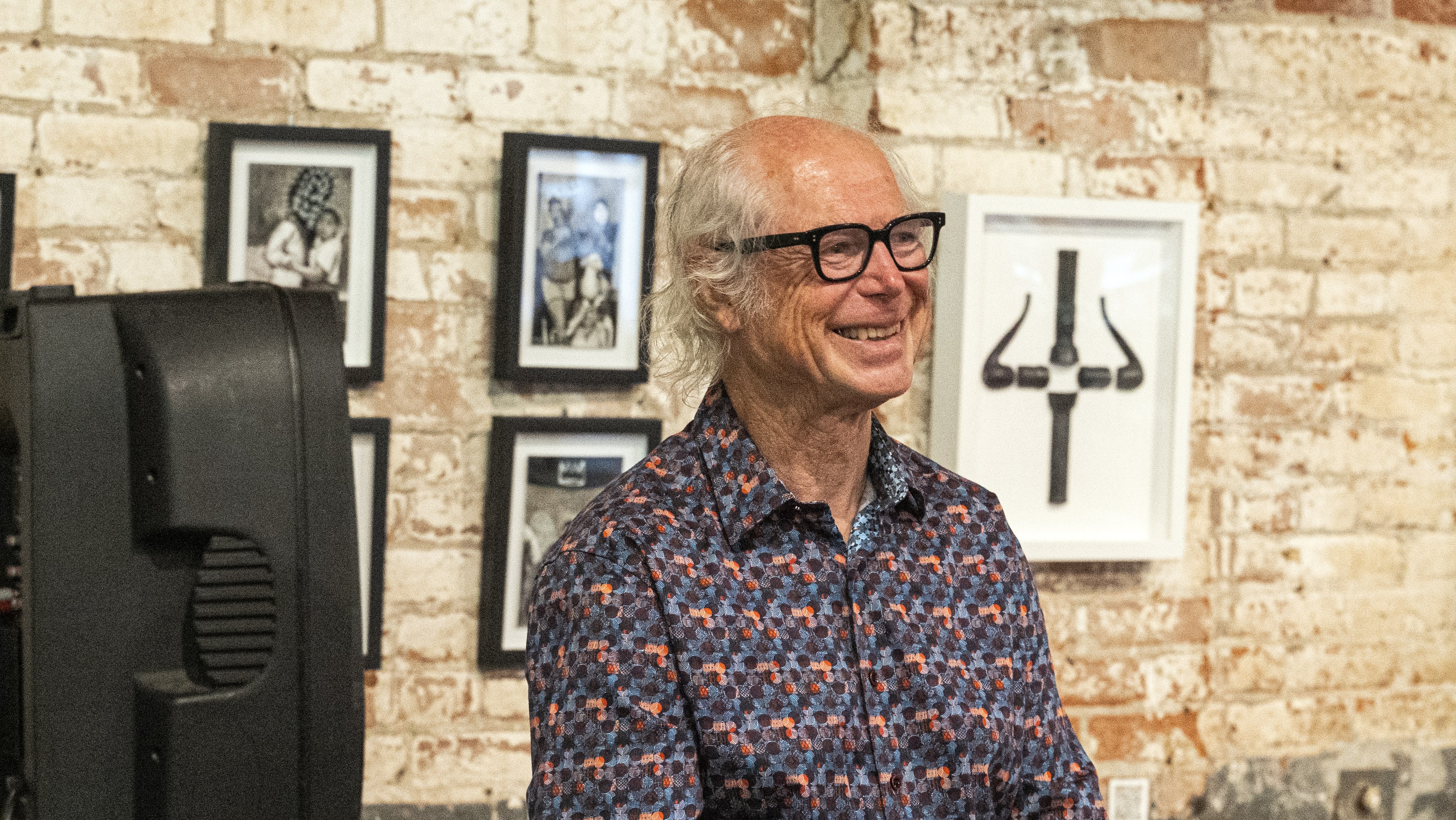 Dan Hallin smiling at his retirement party